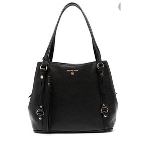 Michael Kors-Carrie Large Leather Shoulder Tote